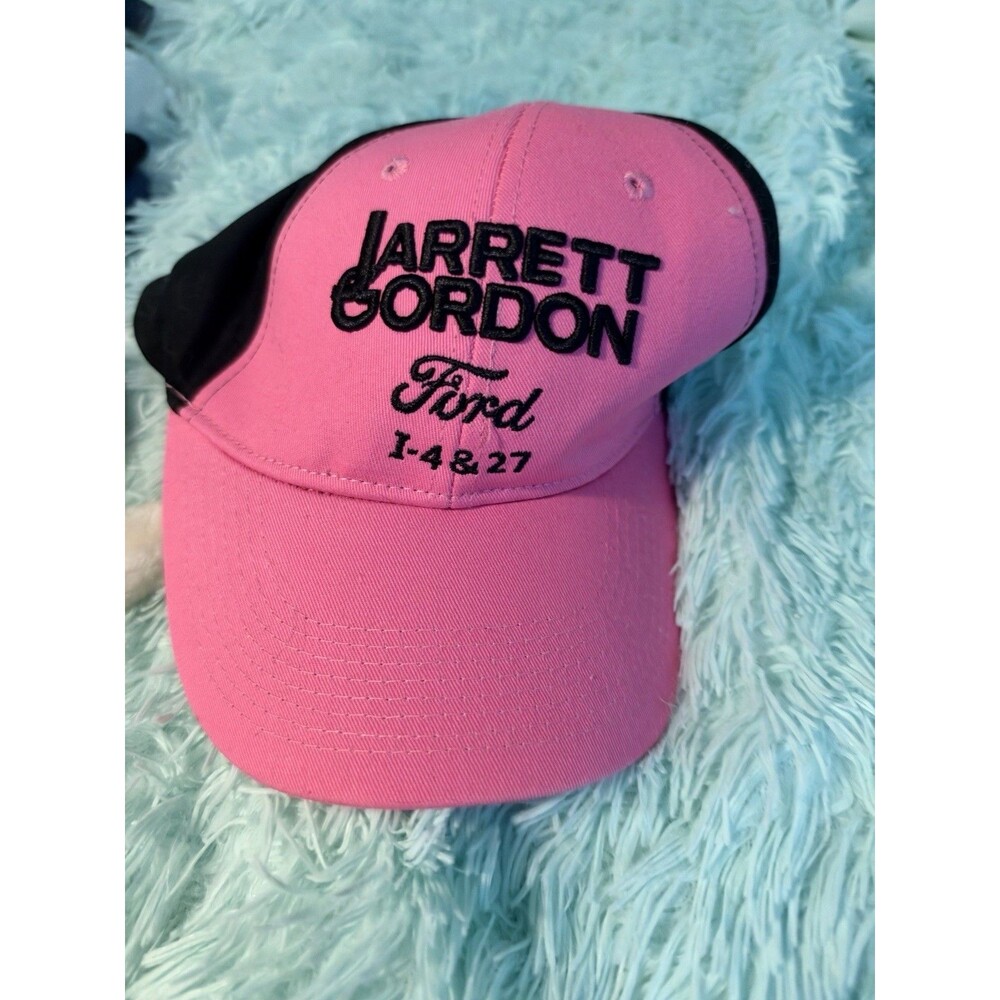 Jarrett Gordon Ford Hat Baseball Cap Fight Cancer Pink Logo Snapback RACING